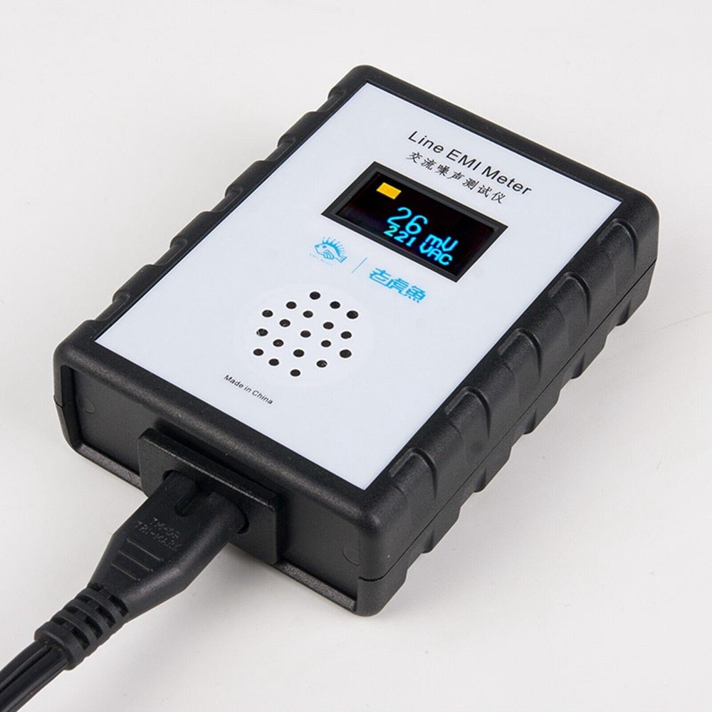 Oled Digital Utility Noise Tester Wideband Ac Power Meter Ripple Analyzer
