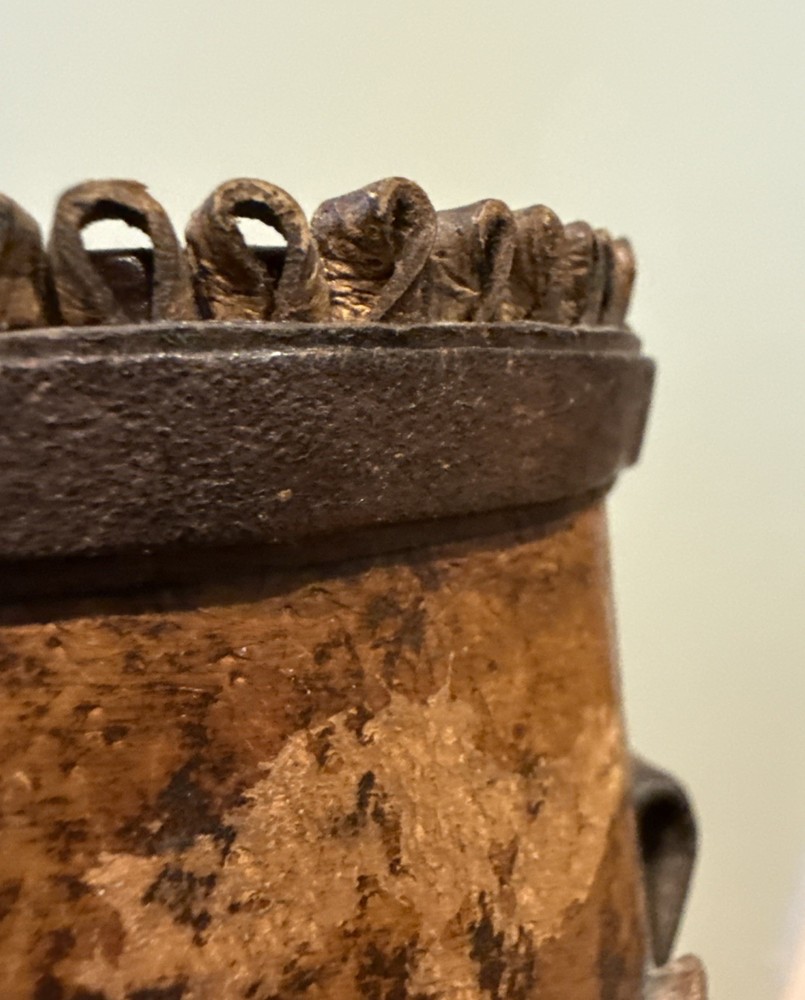 Vintage Leather Dice Cup Backgammon Bulgaria