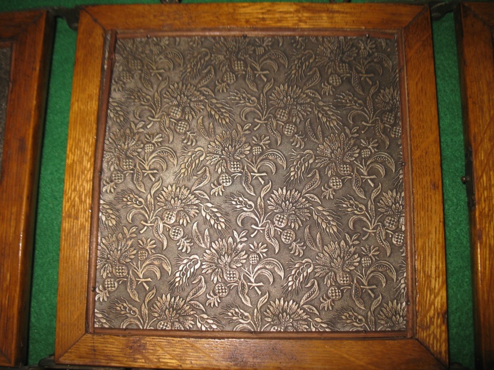 Antique 3 Panel Folding Hanging or Table Top Mirror