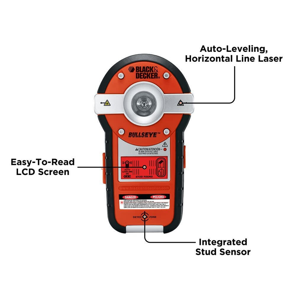 Stanley Bullseye Auto-Leveling Laser With Stud Sensor