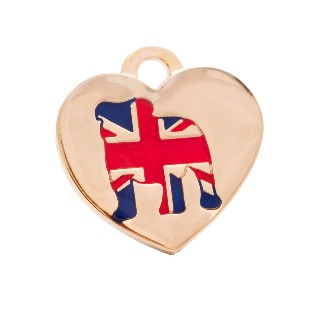 Staffy Heart Pet ID Tag