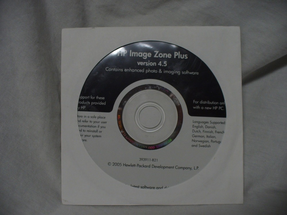HP Image Zone Plus 4.5 Disc (Sealed)
