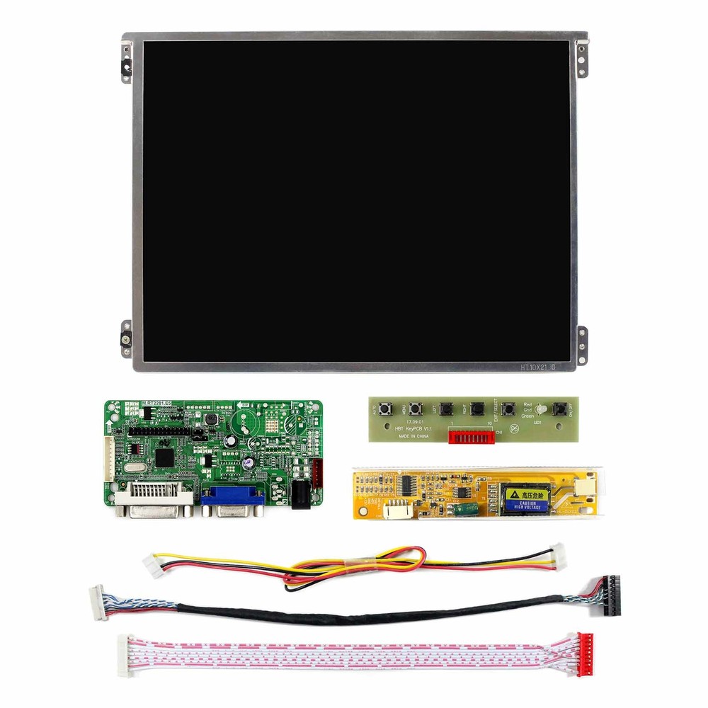 RT2281 DVI VGA LCD Controller Board 10.4" HT10X21 1024X768 IPS LCD Screen