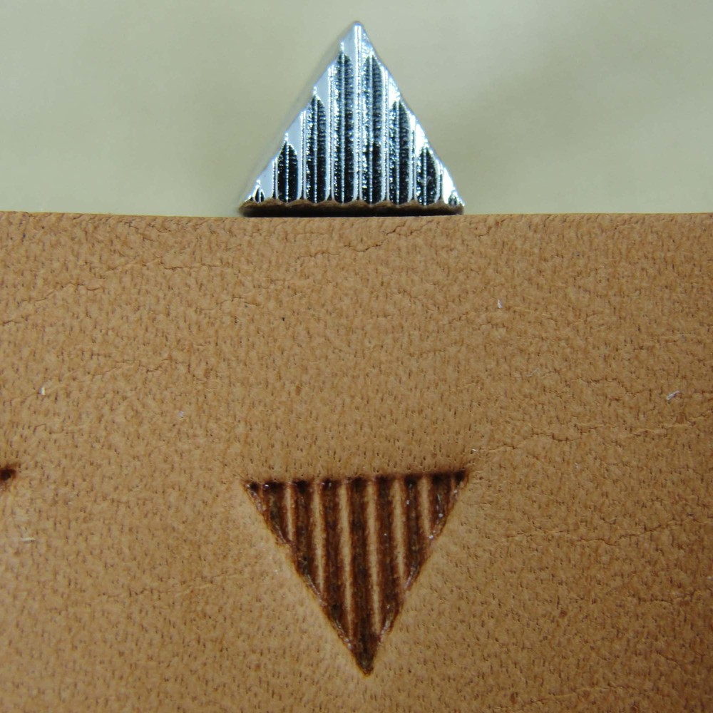Craft Japan - Small Leaf Liner Stamp, Lined Triangle (Leather Stamping Tool)