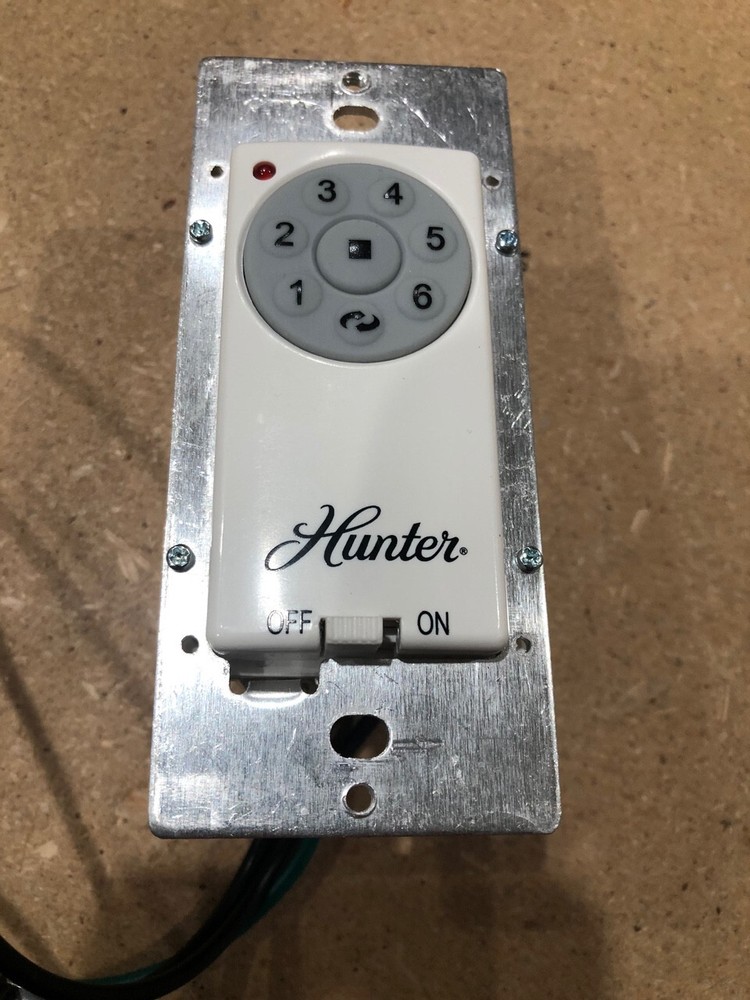Hunter Ceiling Fan DC 6-Speed Replacement Wall Control Transmitter UC9787TB