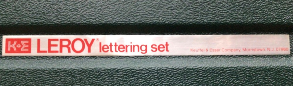 K & E LEROY II Vintage Lettering Set, Engineering, Drafting Tools, Plus Extras!