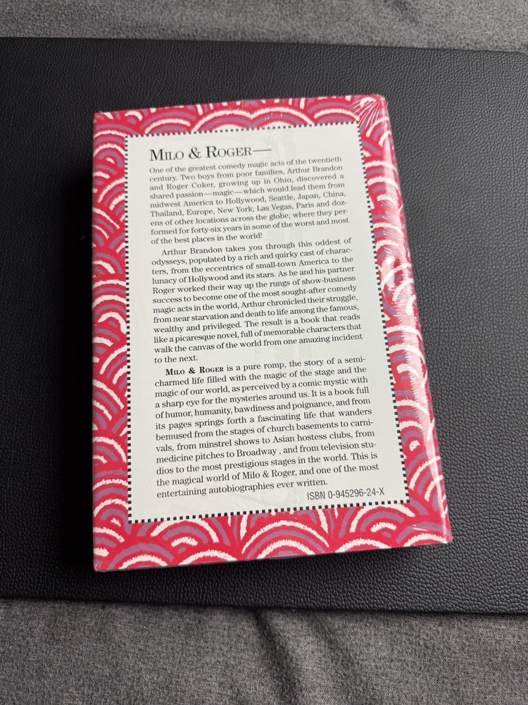 🔥Milo & Roger by Arthur Brandon - Collectible Magic Book🔥🔥