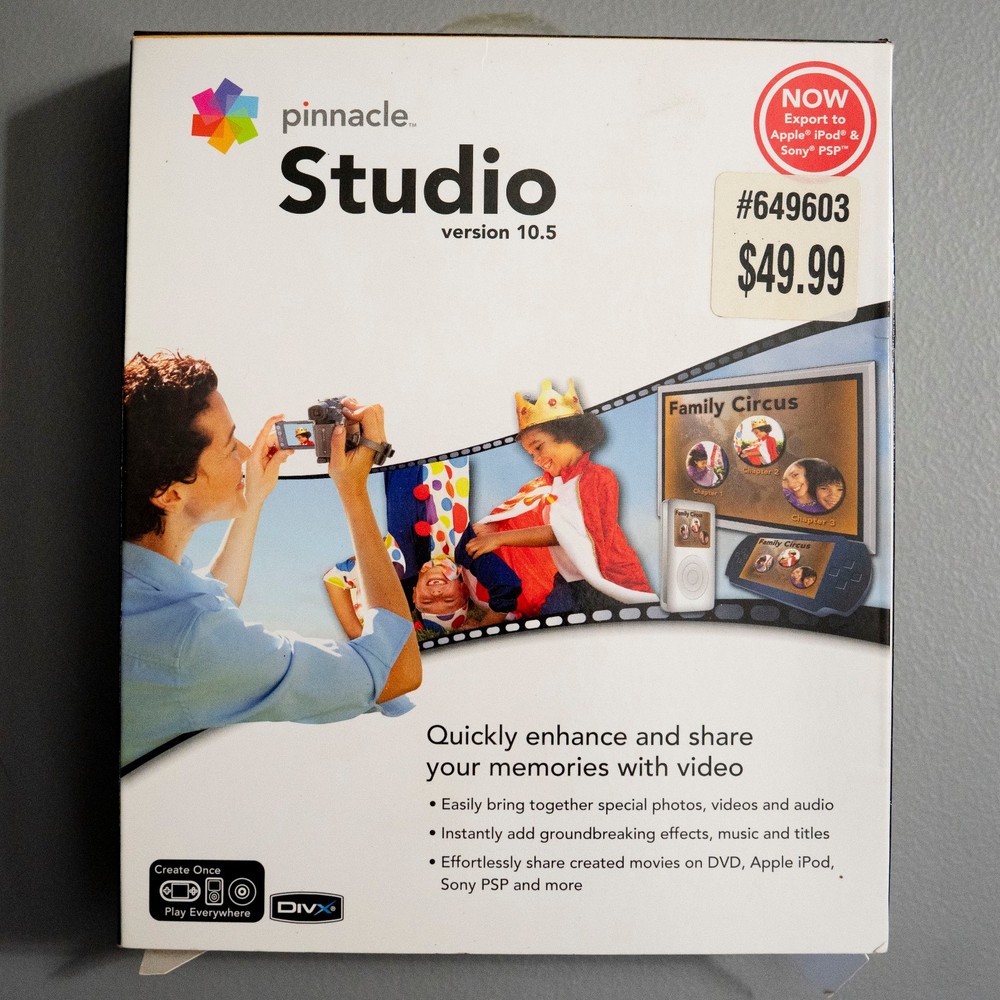 Pinnacle Studio Version 10.5 Video Editing Software - 2006