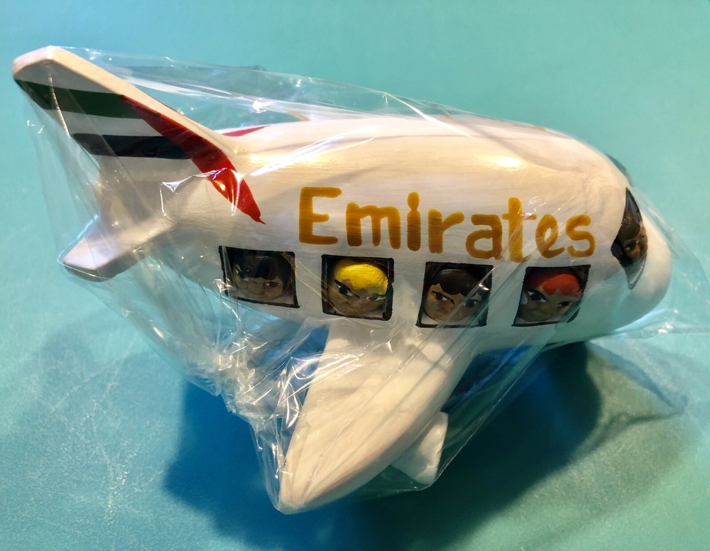 EMIRATES AIRWAYS HAND PAINTED CERAMIC PLANE