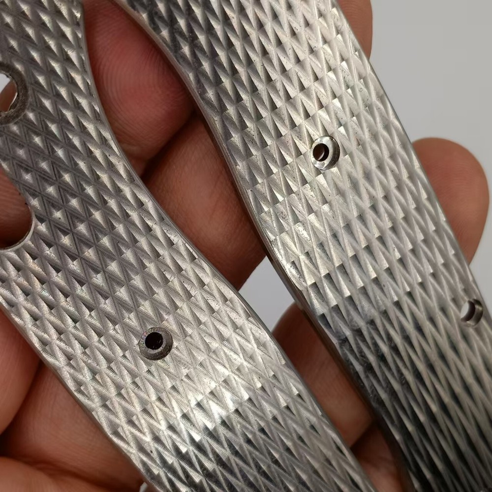 1 Pair Custom Made TC4 Handle Scales for Benchmade Bugout 535