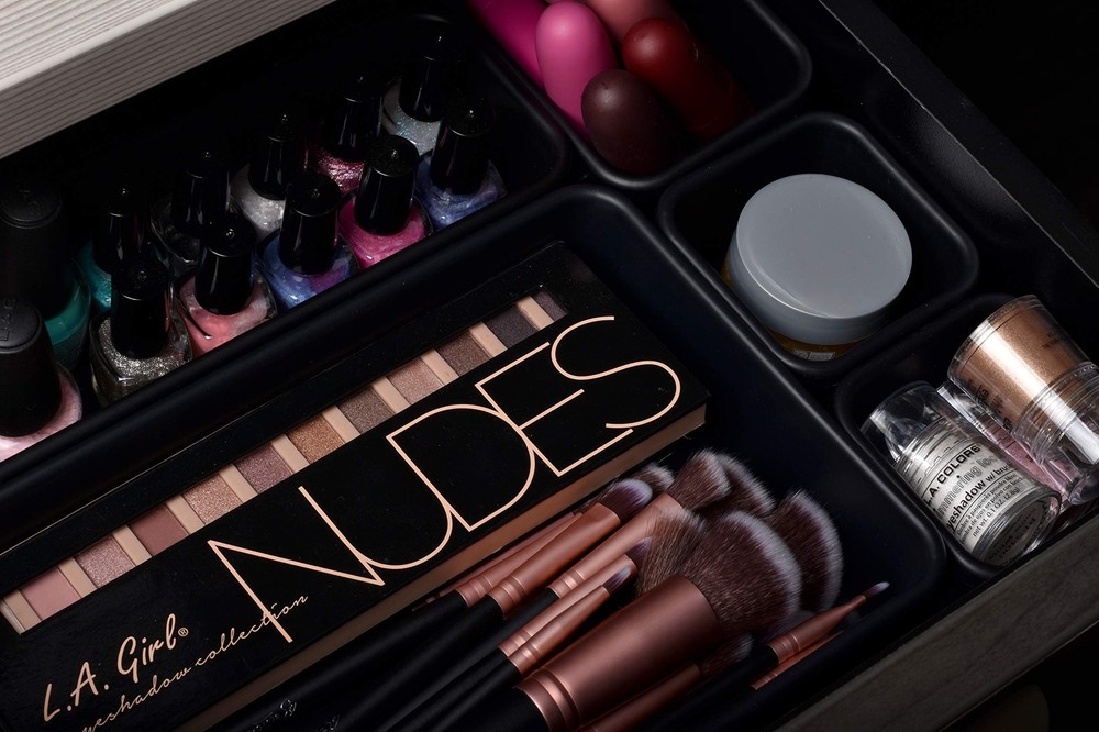 Interlocking Drawer Organizer Bins, Durable Plastic, Various Sizes(8-Piece Set)