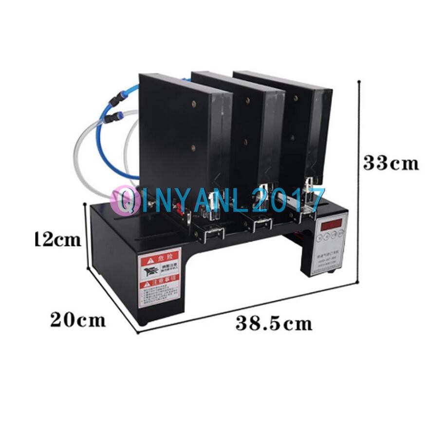 Three-head Pneumatic Stapler Electric Binding Machine Automatic Stapling Machine