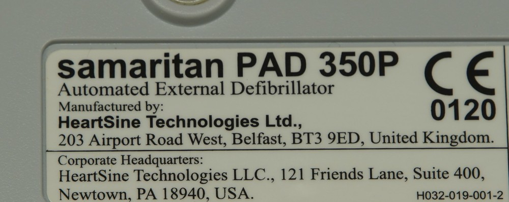 HeartSine Samaritan PAD 350P AED (R1)