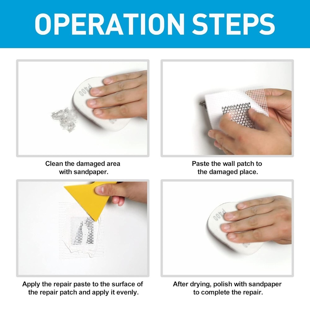 Professional Wall Repair Patch Kit - Fast, Waterproof & Non-Toxic Solution