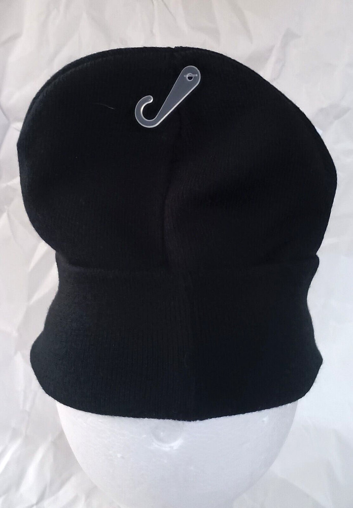 Marvel Black Subtle Logo Winter Knit Cap Hat NOS New OSFM