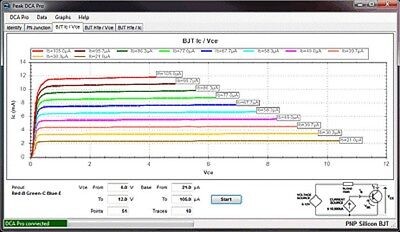Atlas DCA75 Semiconductor Tester with Curve Tracing Capability on a PC
