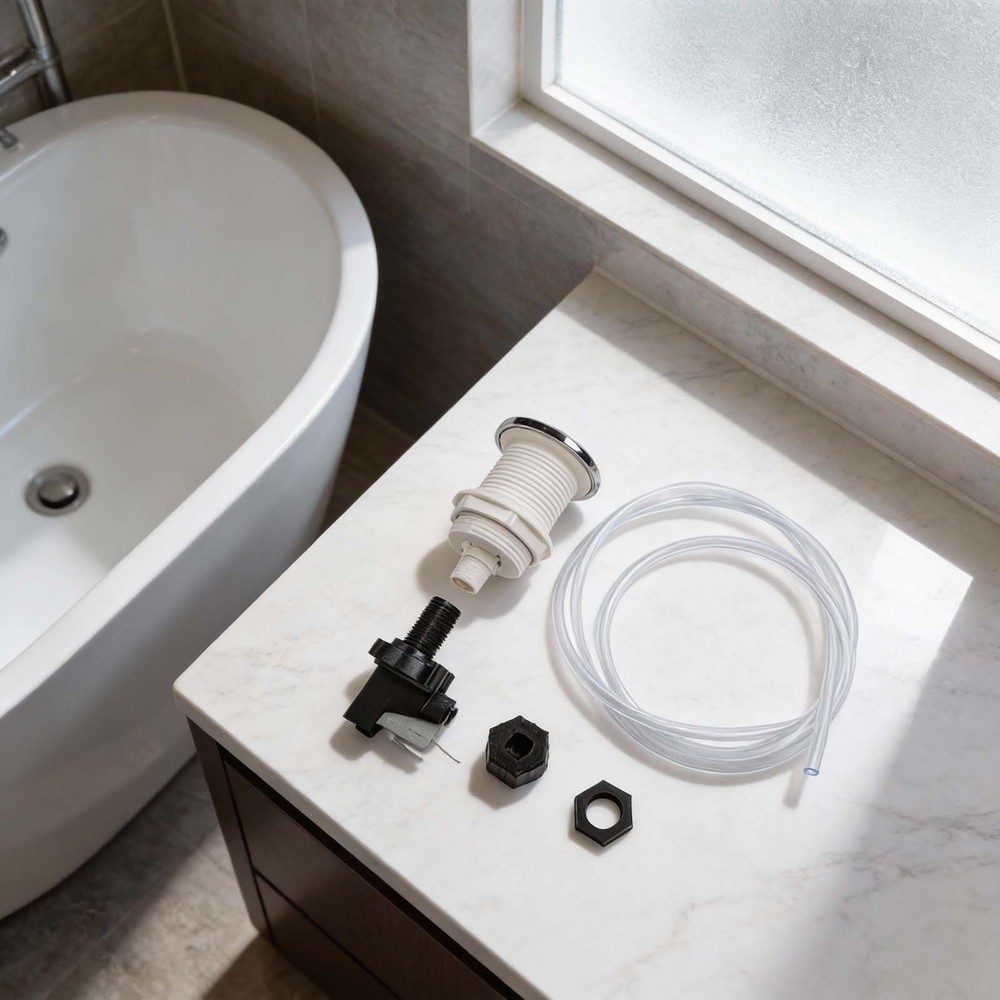 Push Button Switch Pneumatic Air Pressure Tub Switch Garbage Disposer Switch