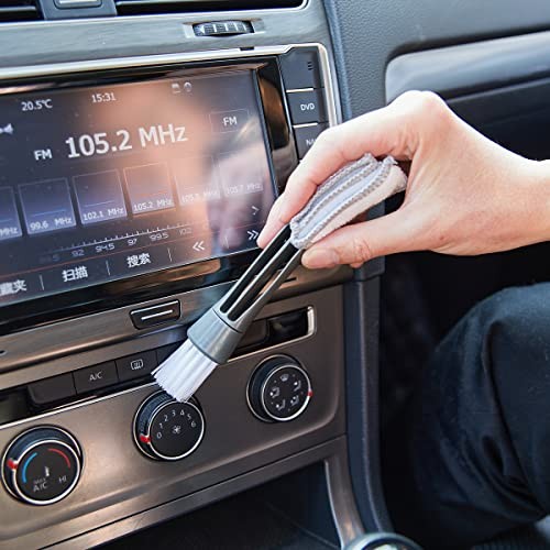 (3 Pack) Microfiber Car Duster Exterior Scratch Free, Extendable Medium Gray