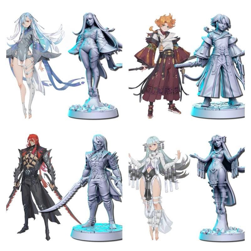 Anime Characters Miniature