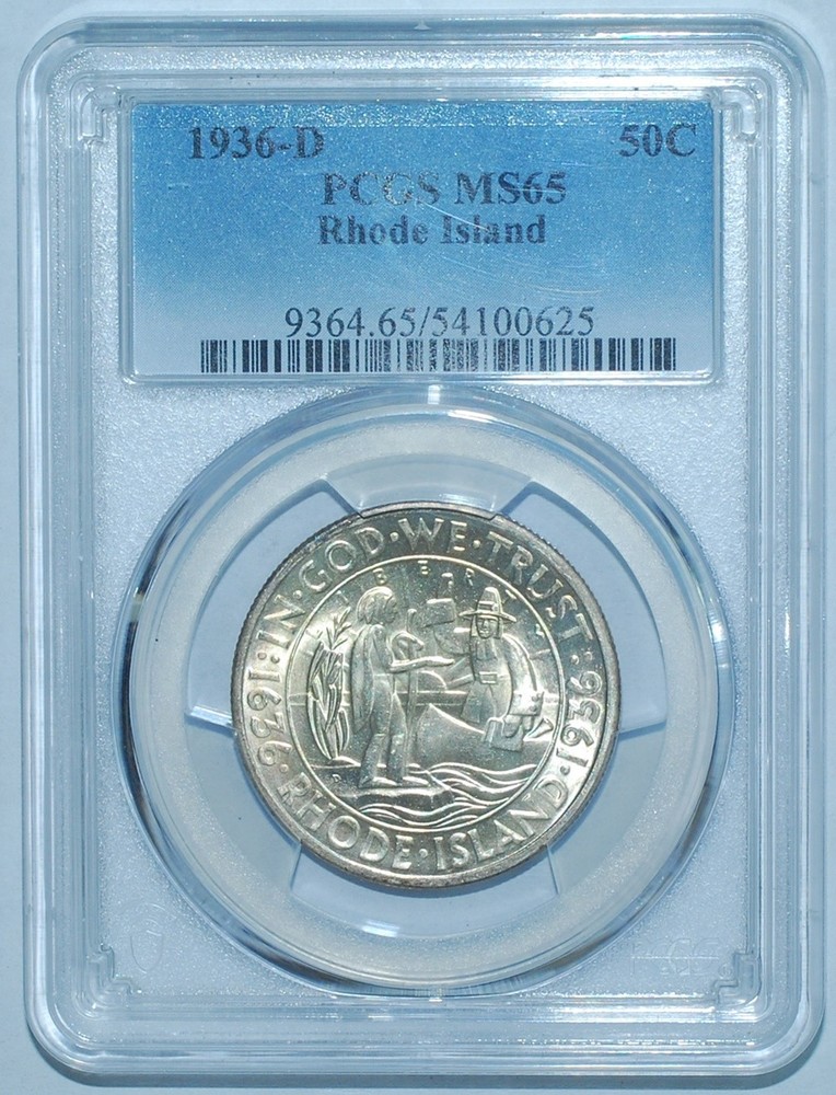 1936 D PCGS MS65 Rhode Island Commemorative Half Dollar