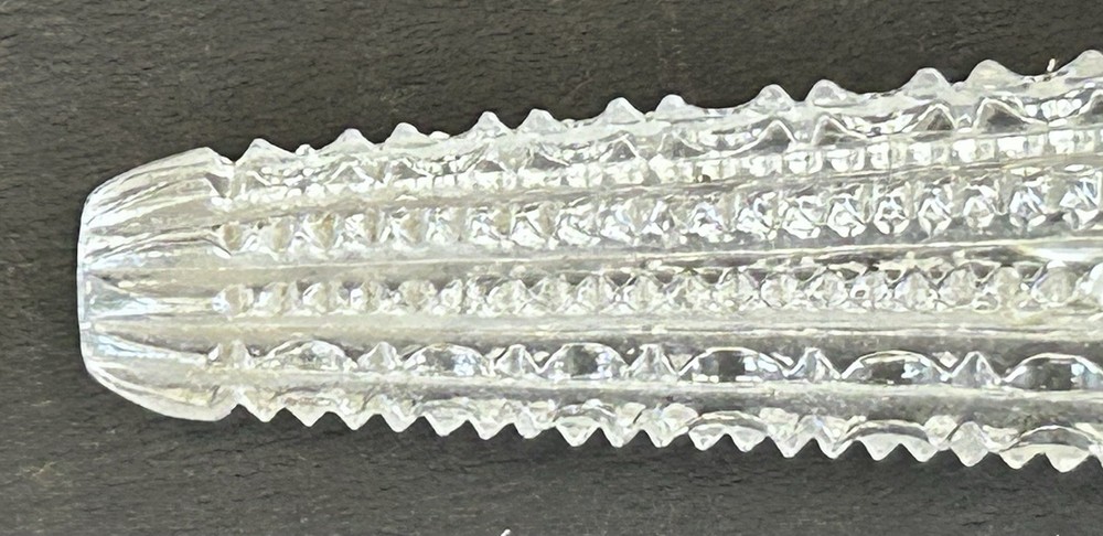Antique Victorian Cut Glass Chatelaine Scent Perfume Bottle