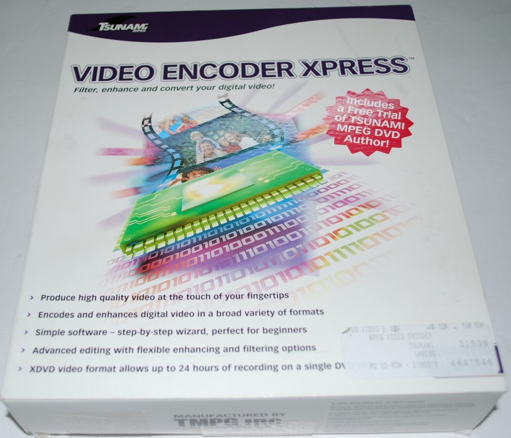 TSUNAMI VIDEO ENCODER XPRESS CONVERTS DIGITAL VIDEO WINDOWS 2000/XP