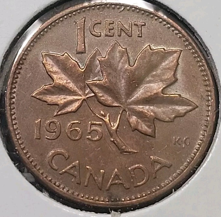 Canada 1 Cent 1965 VF (1105)