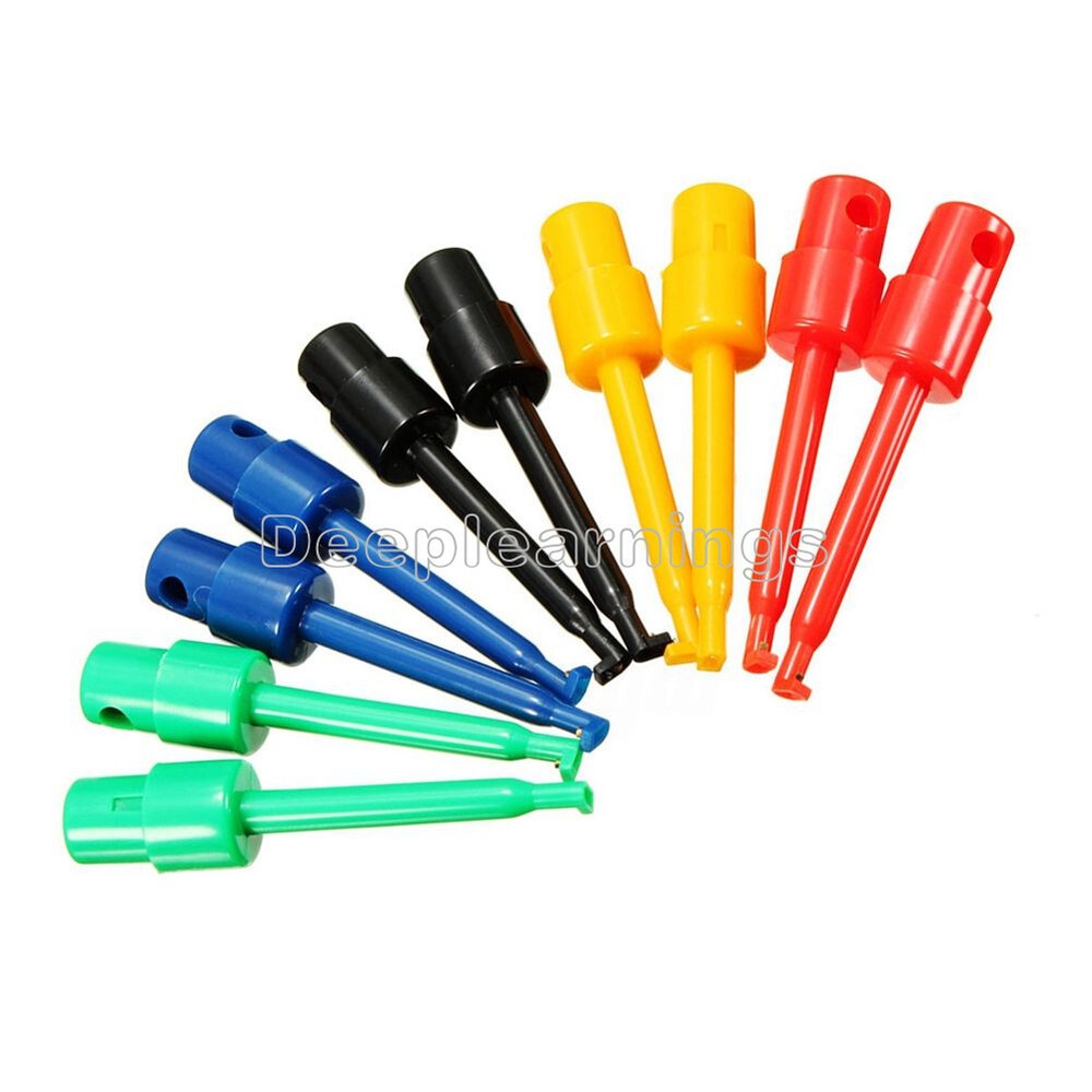 10pcs Large Size Round Single Hook Clip Test Probe for Electronic Testing