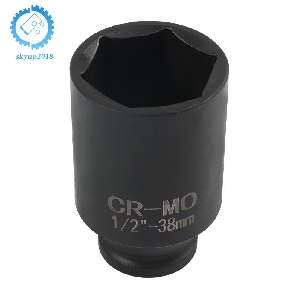 9pcs 29-38mm 1/2" Drive Metric Axle Hub Nut Socket Deep Impact Socket Tool Kit
