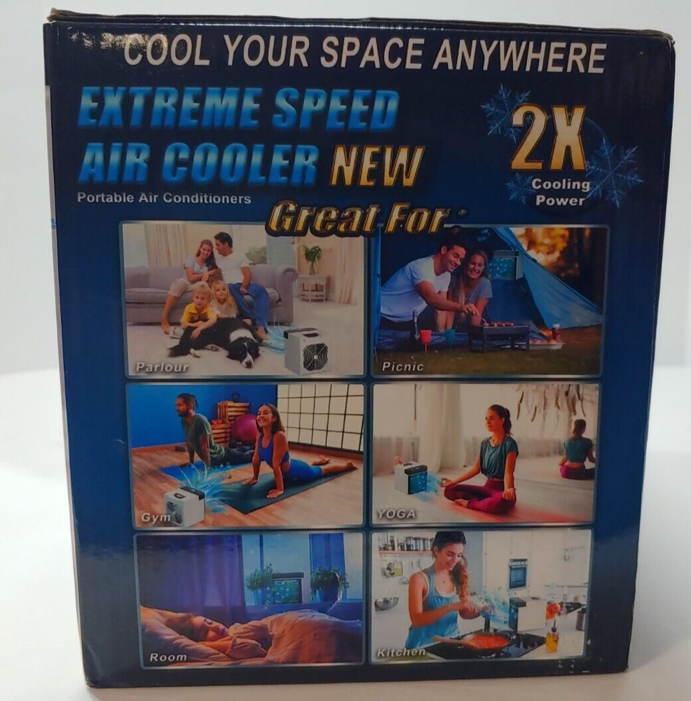 EXTREME SPEED AIR COOLER 2X COOLING POWER PORTABLE AIR CONDITIONER
