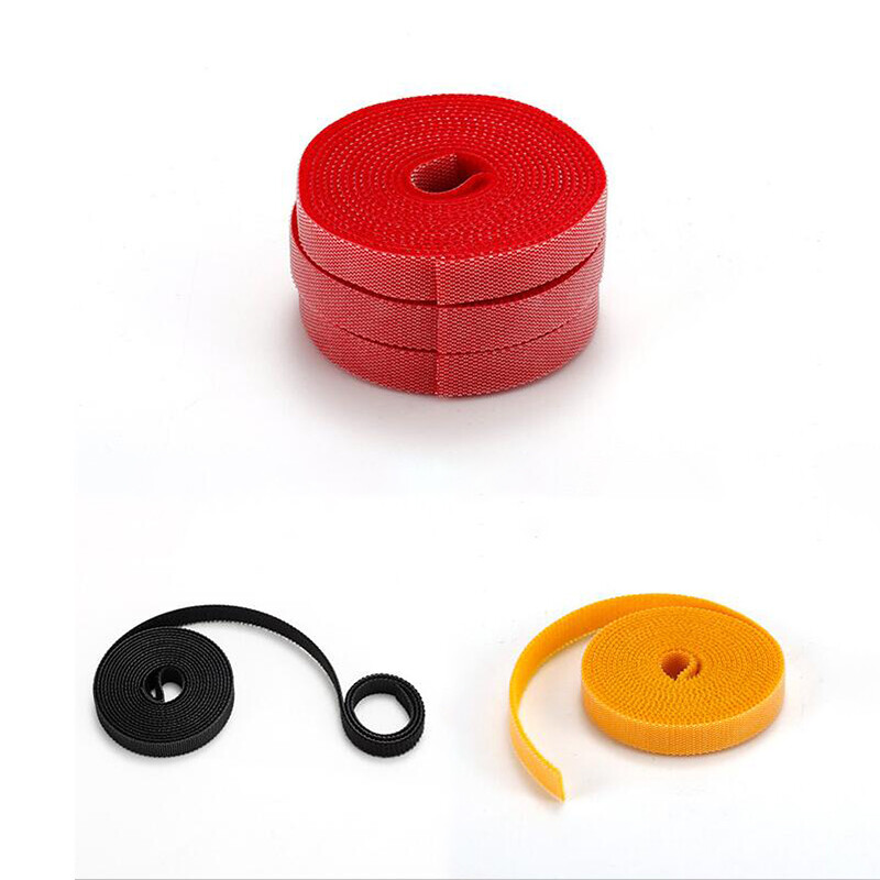 Hook And Loop Cable Ties Reusable Double Sided Straps Width 10mm 20mm Mulitcolor