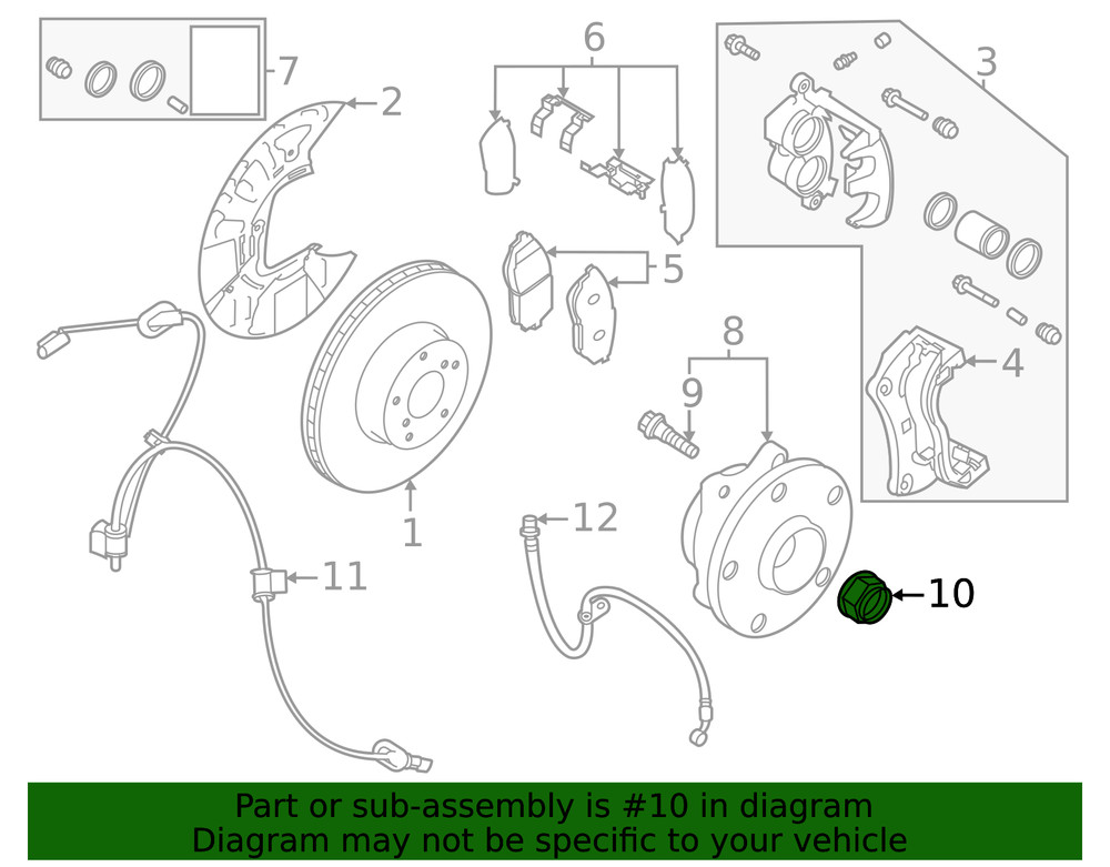 Genuine Subaru Axle Nut 902170049