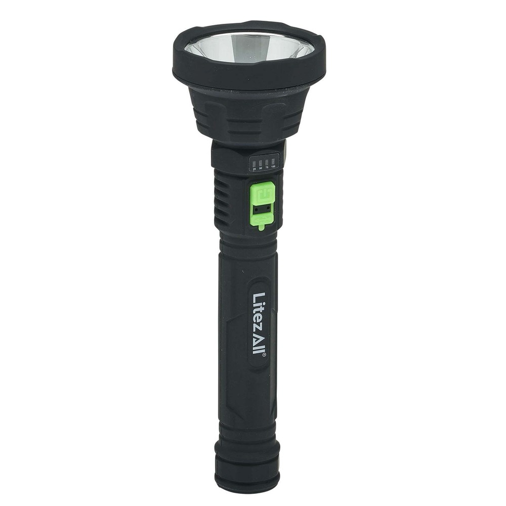 Rechargeable 1000 Lumen LED Flashlight, Battery Meter Display