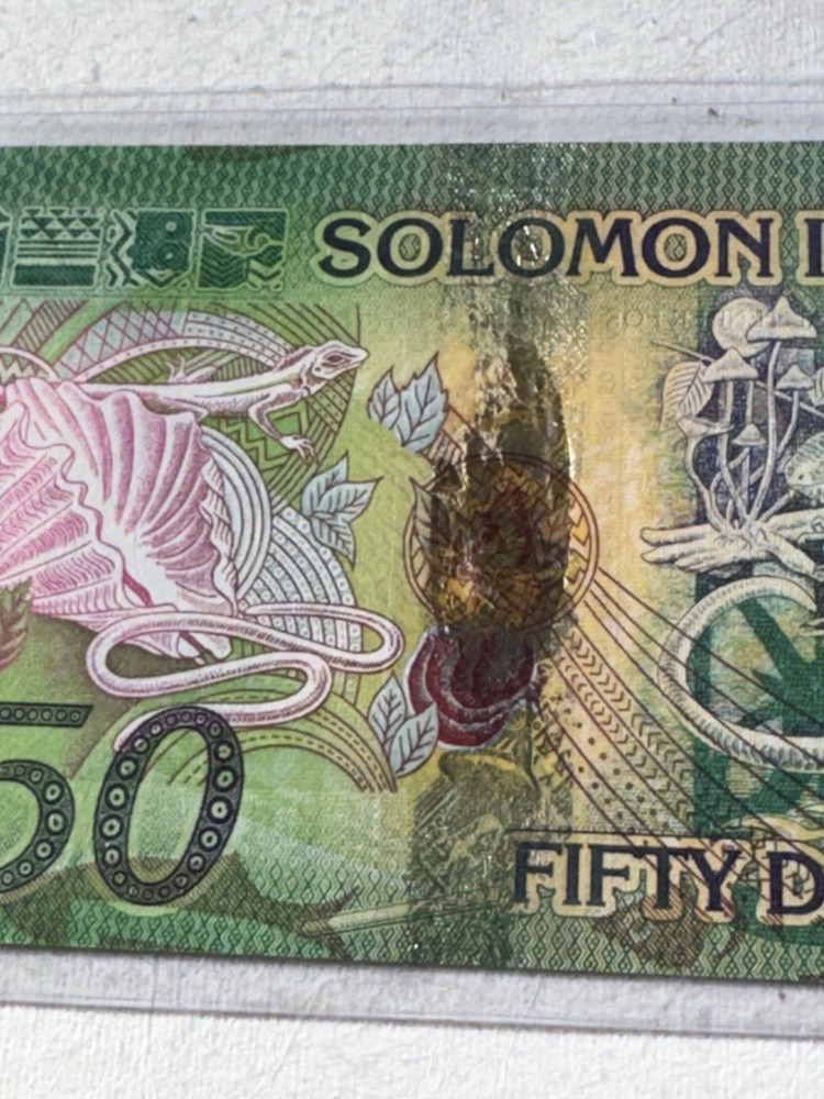 2013 Solomon Island $ 50 Banknote P# 35