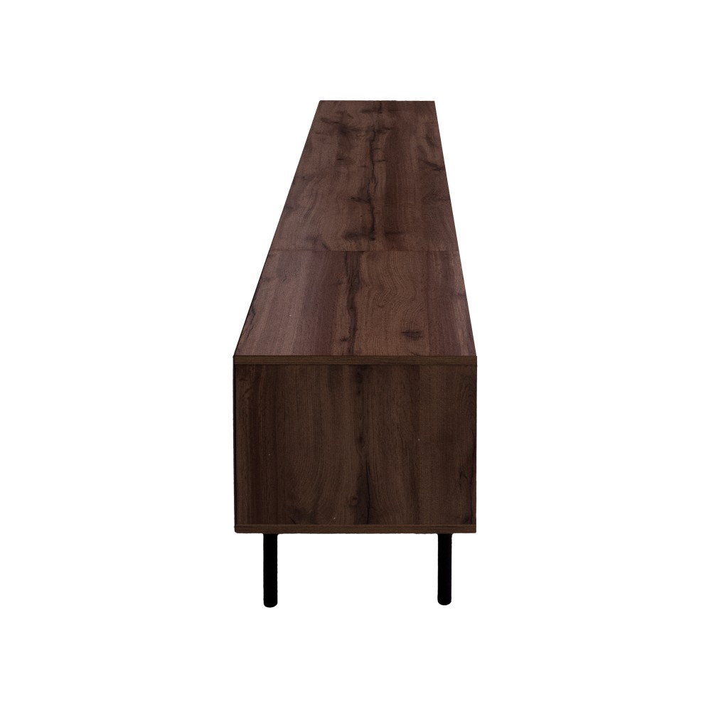 TV Stand with Storage Space Features Soft-Close Hinges Includes Table Legs