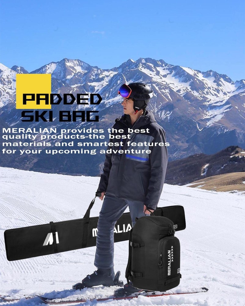Ski Boot Bag - 50L Ski Boot Travel Backpack Waterproof Snowboard Boot Backpack