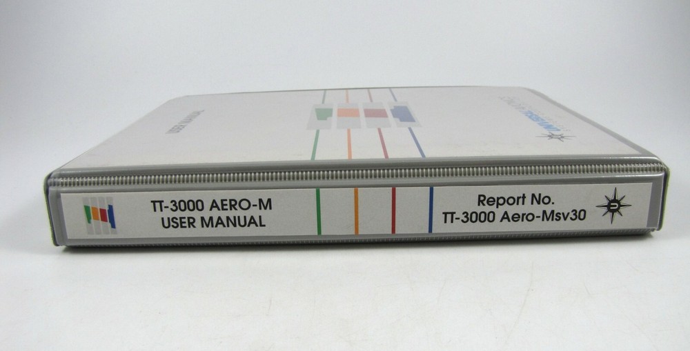 Universal Avionics TT-3000 Aero-M User Manual with Quick Guide NOS 2002