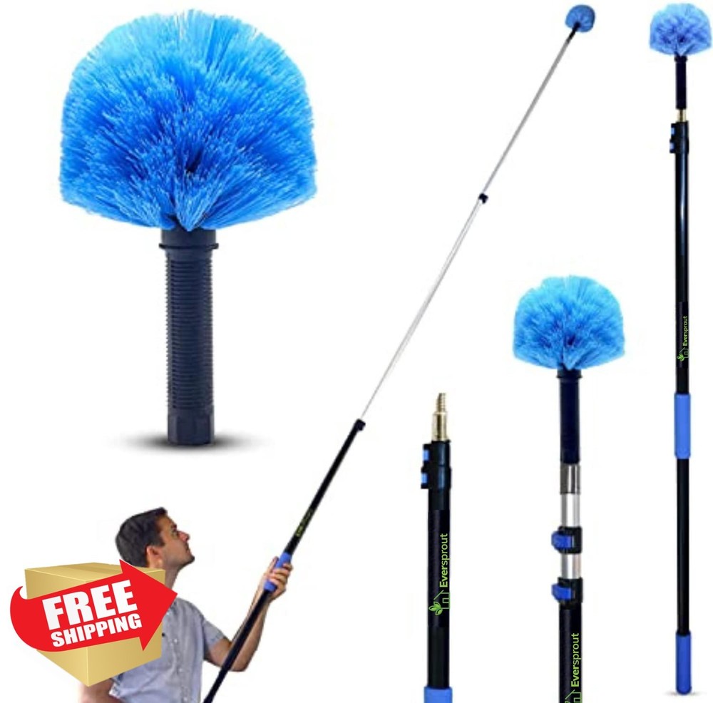 EVERSPROUT 5-12ft Telescoping Duster Cobweb Pole High Ceilings
