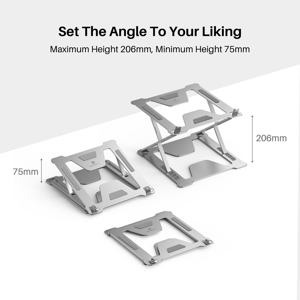 P17S Foldable Double Layer Stand fits tablets, laptops, and pen displays