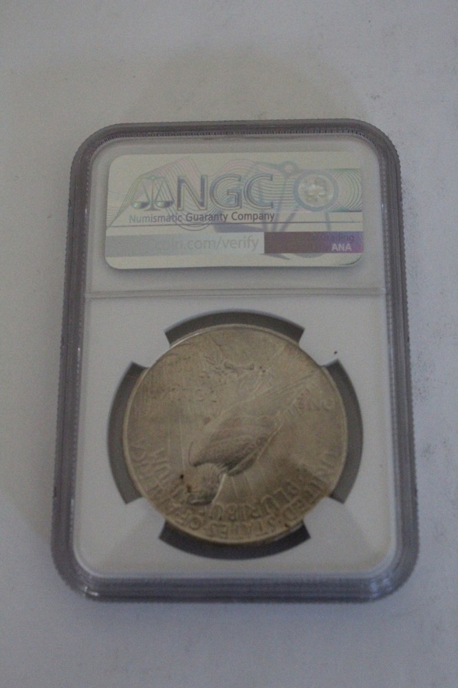 1925 $1, ms 62, PEACE SILVER DOLLAR, NGC CERTIFIED