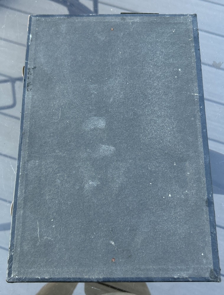 Microscopic Preparations Antique Microscope Slide Carrying Case Black