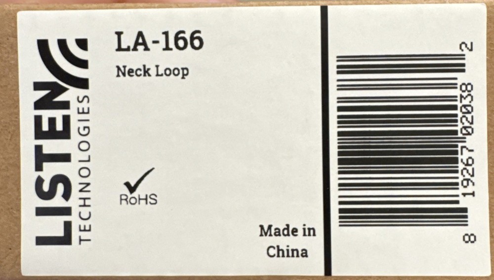 EUC Listen Technologies LA-166 NECK LOOP Transmitter Lot 2 pcs