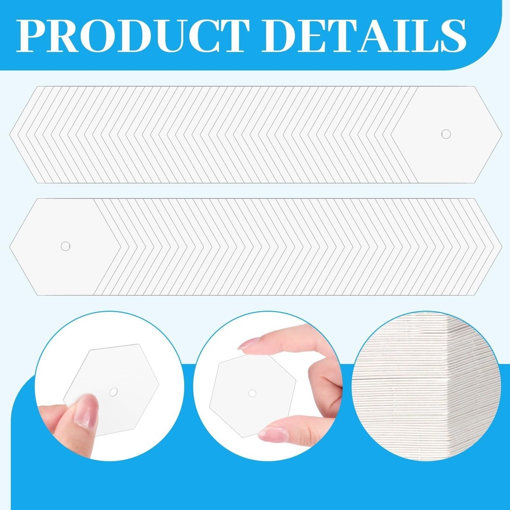 2000 PCS Piecing 1", Hexagon Quilting Templates for DIY Patchwork Crafts and ...