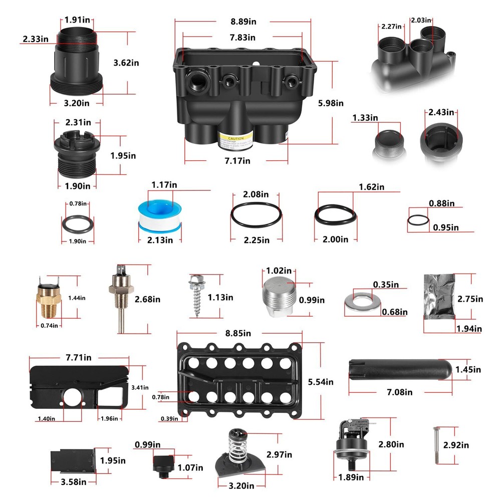 77707-0016 for Manifold Replacement Kit Pool & Spa Heater MasterTemp/Max-E-Therm
