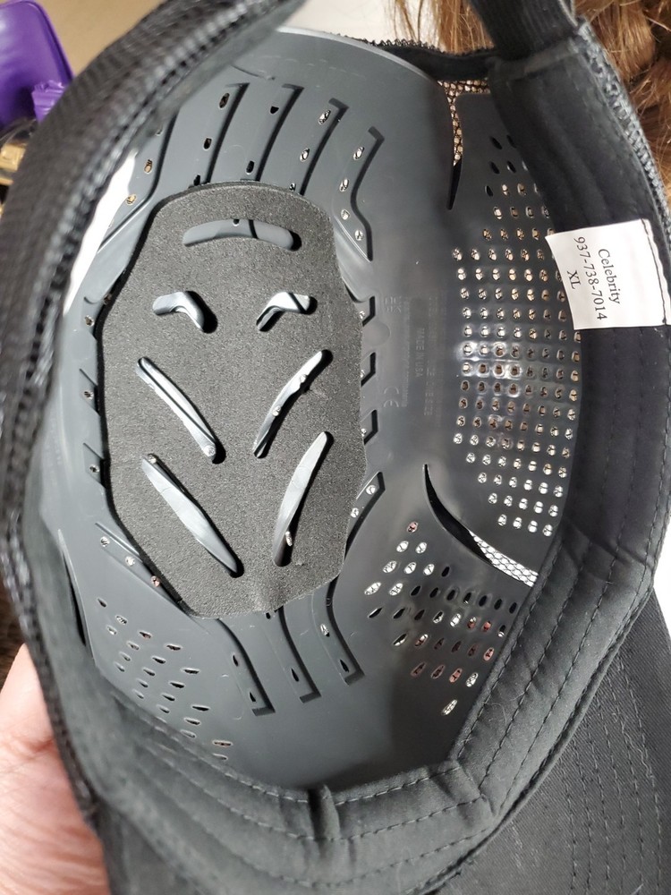Honda Black Mesh Safety Hard Hat Cap With ROI Insert Liner Adjustable For Work