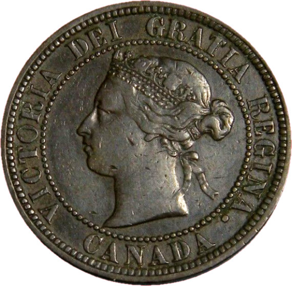 Canada 1876 H One Cent  (02004)