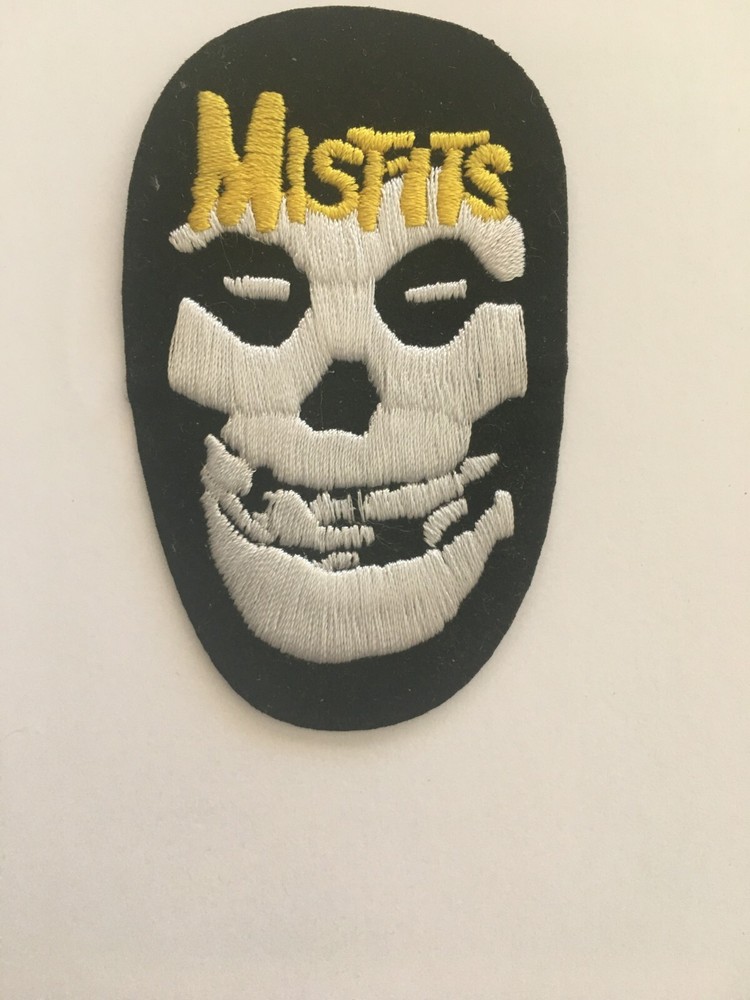 MISFITS FACE WITH YELLOW LETTERING PATCH