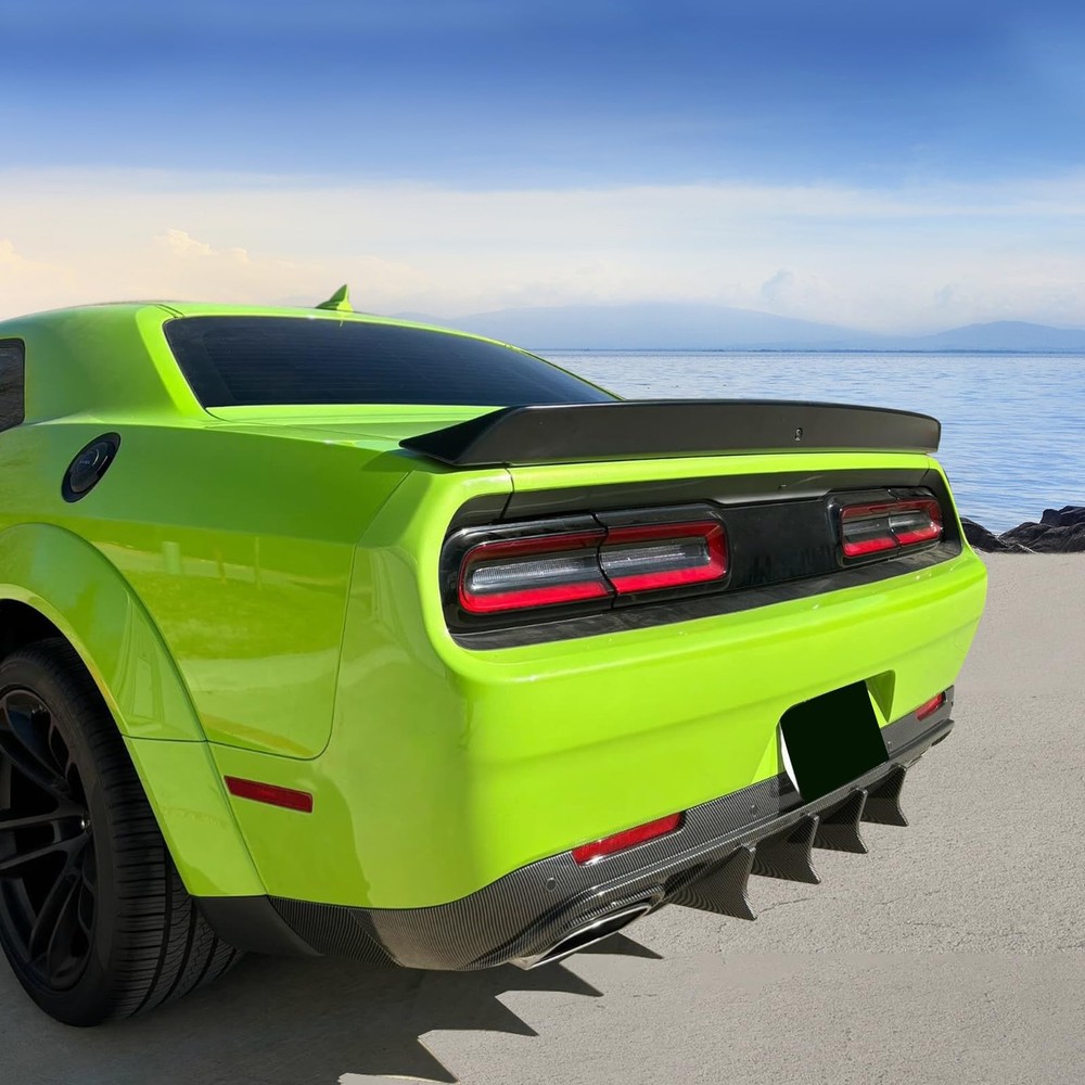 Rear Diffuser 2015-2023 Challenger Matte Black PP 4PC Set
