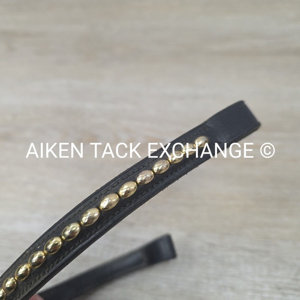 BARGAIN BUNDLE: 2 Browbands with Bling, Black, Size Full (Read Description)