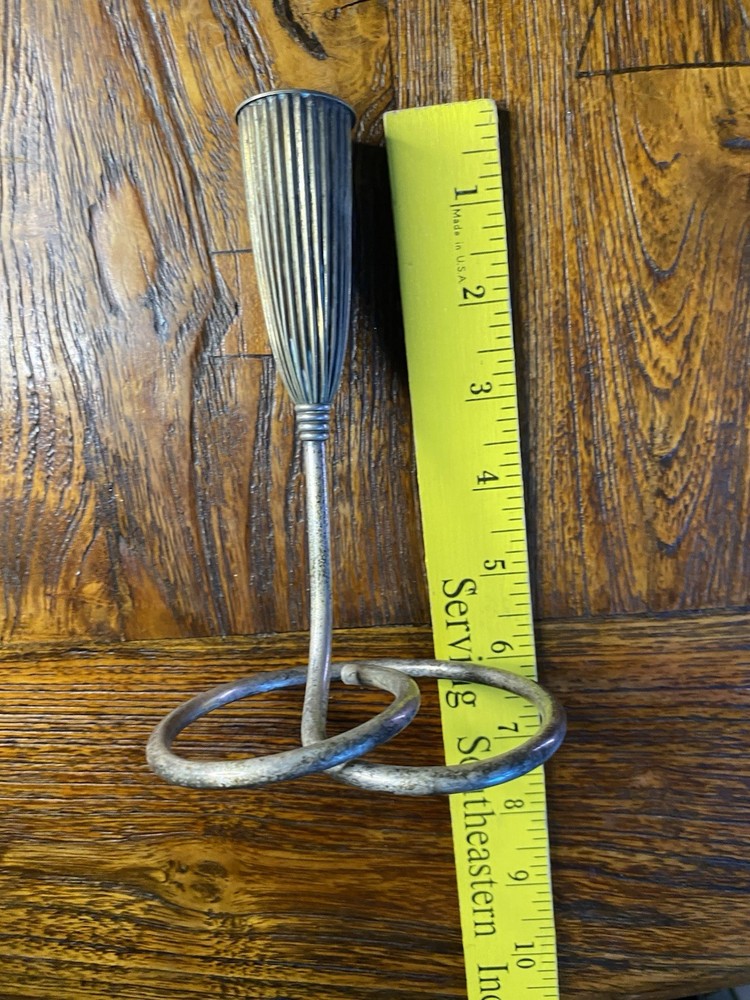 Vintage Napier Silverplated Loop Candlestick Taper Candle Holder